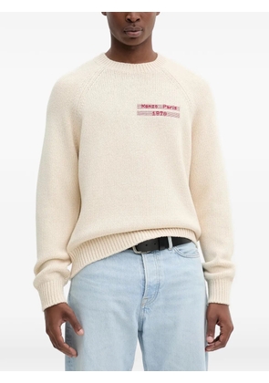 Kenzo logo-embroidered sweater - Neutrals