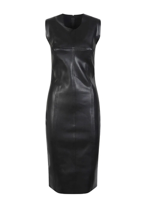 Norma Kamali Grace panelled dress - Black