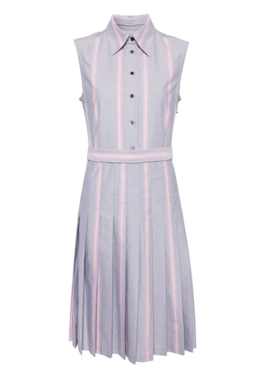 Thom Browne striped belted dress - Grey