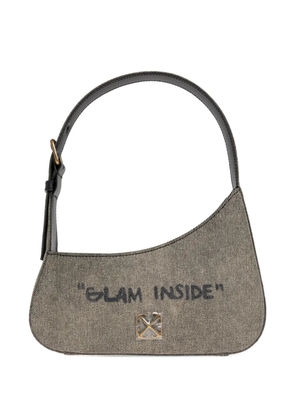 Off-White Jitney Quote zipped shoulder bag - Neutrals