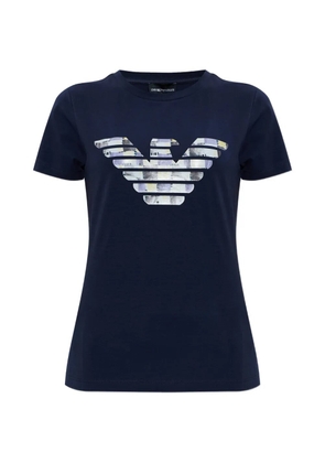 Emporio Armani eagle logo T-shirt - Blue