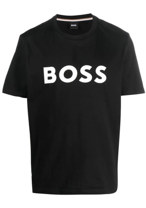 BOSS logo-print cotton T-shirt - Black