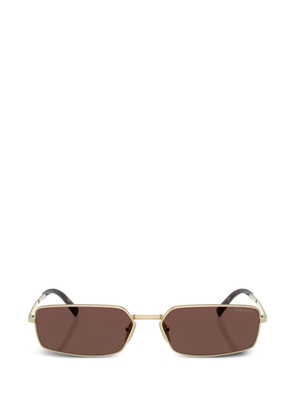 Prada Eyewear rectangular-frame sunglasses - Gold