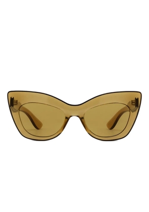 Alexander McQueen Eyewear cat-eye frame sunglasses - Yellow