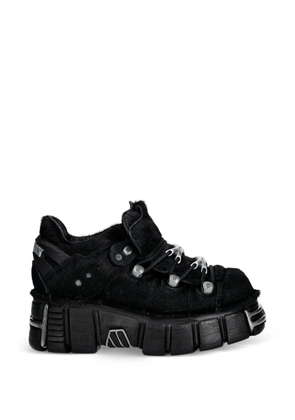 NEW ROCK fur sneakers - Black