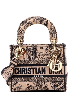 Christian Dior Pre-Owned Lady D-Lite Bag Embroidered Canvas Mini satchel - Black