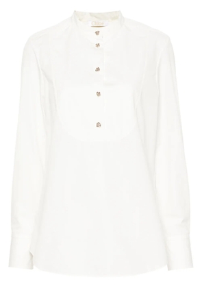 Chloé sculpted-buttons cotton shirt - White