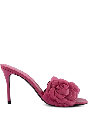 Valentino Garavani 105mm flower heeled sandals - Pink