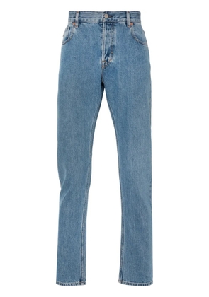 Gucci Web-stripe tapered jeans - Blue