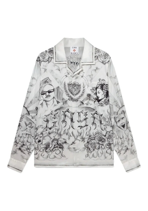 Casablanca graphic-print shirt - White