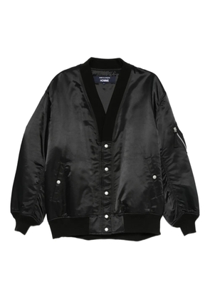 Comme des Garçons Homme satin bomber jacket - Black