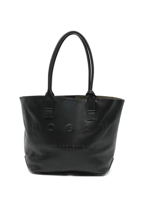 Hogan small Address embossed tote bag - Black