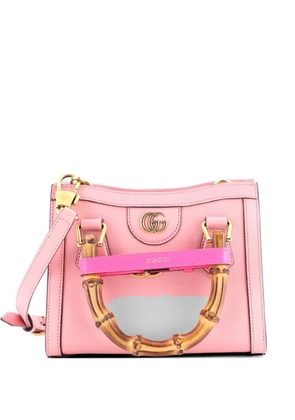 Gucci Pre-Owned Diana NM Bamboo Handle Tote Leather Mini crossbody bag - Pink