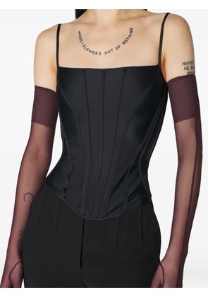 Mugler boned bustier top - Black