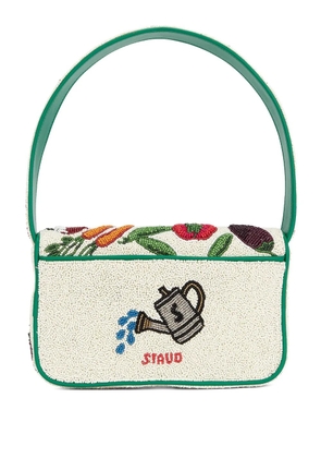 STAUD small Tommy beaded shoulder bag - Neutrals