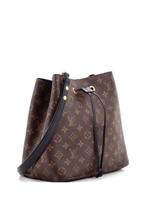 Louis Vuitton Pre-Owned NeoNoe Handbag Monogram Canvas with Leather MM bucket bag - Black