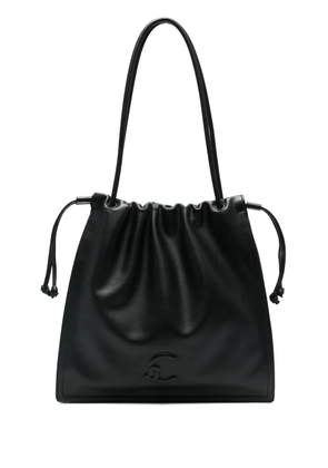 Coccinelle logo-embossed tote bag - Black