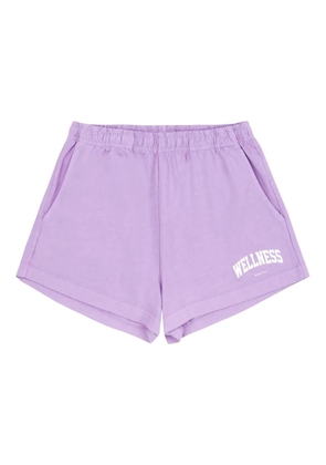 Sporty & Rich Wellness Ivy Disco graphic shorts - Purple