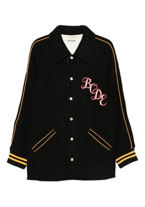 BODE embroidered-stripe jacket - Black