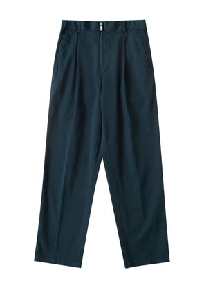 Helmut Lang zip cotton trousers - Green