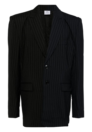 VETEMENTS striped blazer - Blue