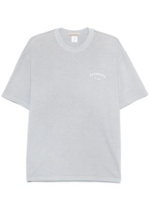 Eleventy logo-print T-shirt - Blue