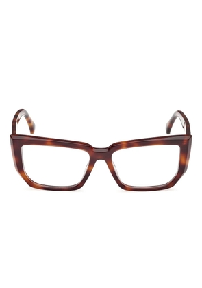 Max Mara Eyewear geometric-frame glasses - Brown