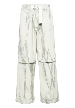 DARKPARK tie-dye straight-leg trousers - Grey