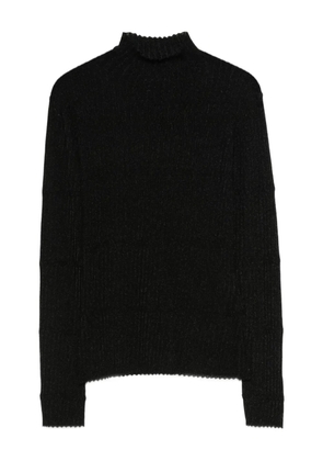 Emporio Armani rib-knit high-neck sweater - Black