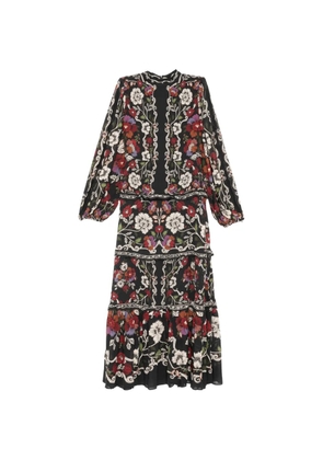 FARM Rio Rococo Flowers maxi dress - Black