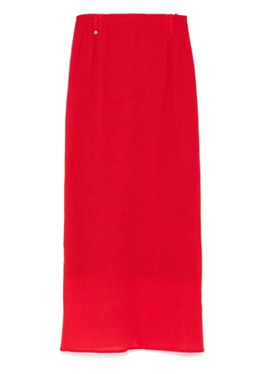 SAMUEL GUÌ YANG a-line skirt - Red