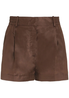 Valentino Garavani pressed-crease tailored shorts - Brown