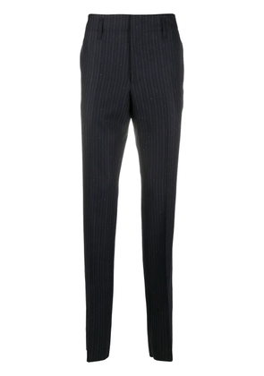 Ferragamo pinstriped straight-leg trousers - Blue