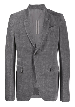 Rick Owens velvet blazer - Grey