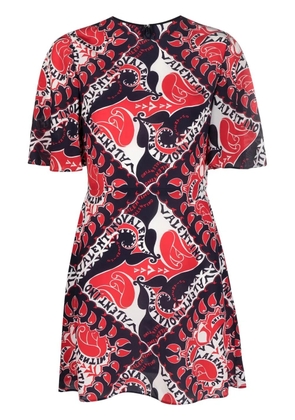 Valentino Garavani Archive Manifesto A-line dress - Red