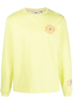 GCDS graphic sun print top - Green