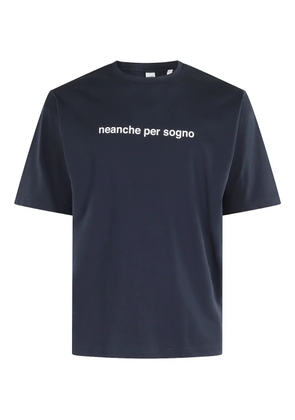 ASPESI embroidered-text t-shirt - Blue