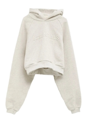 FEAR OF GOD ESSENTIALS 90s embossed-logo hoodie - Neutrals