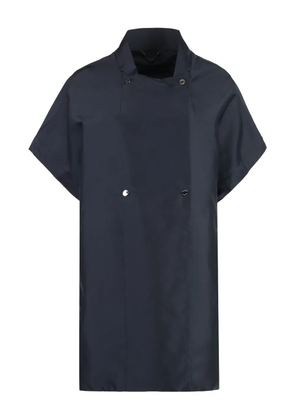 Moorer double-breasted short-sleeve coat - Blue