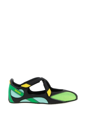 The Attico adjustable strap ballet flats - Black