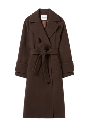 Claudie Pierlot belted double-breasted coat - Brown