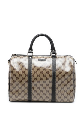 Gucci Pre-Owned 2000-2015 Medium GG Crystal Joy boston bag - Brown