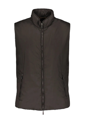 Moorer high-neck gilet - Brown