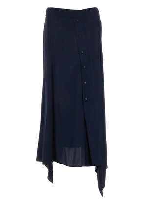 Stella McCartney asymmetric stretch-design skirt - Blue