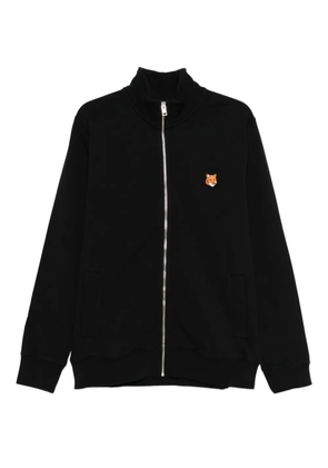 Maison Kitsuné fox-motif zip jacket - Black