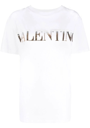 Valentino Garavani logo-print cotton T-shirt - White