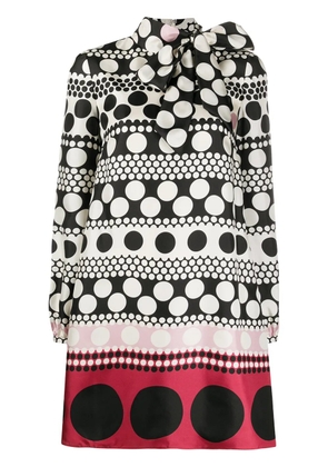 Valentino Garavani long-sleeve polka-dot dress - Neutrals