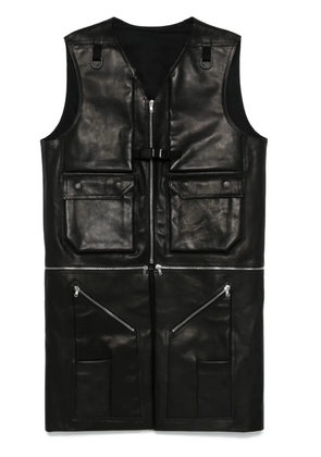 Rick Owens Utility leather vest - Black