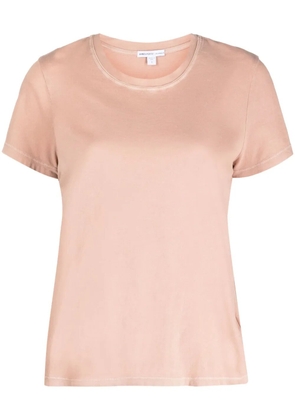 James Perse Sheer Slub crew neck T-shirt - Pink