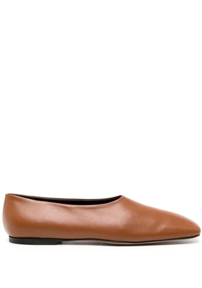 NEOUS Atlas leather ballerina shoes - Brown